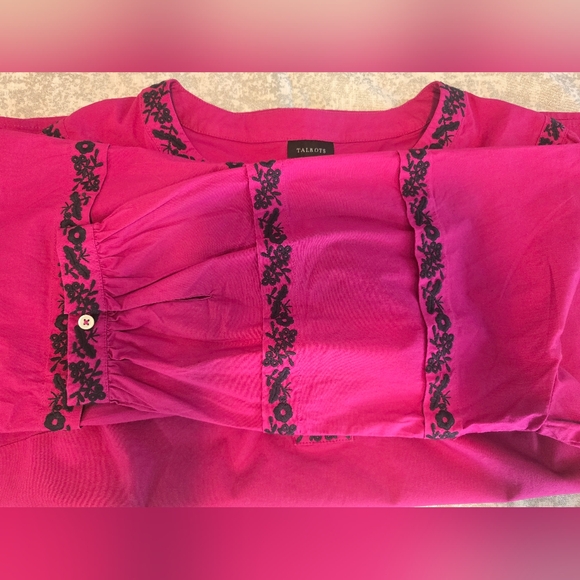 Magenta Embroidered Women's Top Size M - Picture 11 of 11